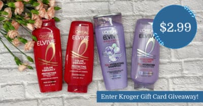 L'Oreal Paris Elvive Shampoo & Conditioner Kroger Krazy