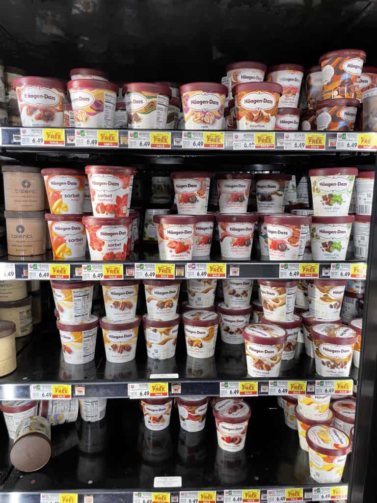 haagen dazs kroger shelf image