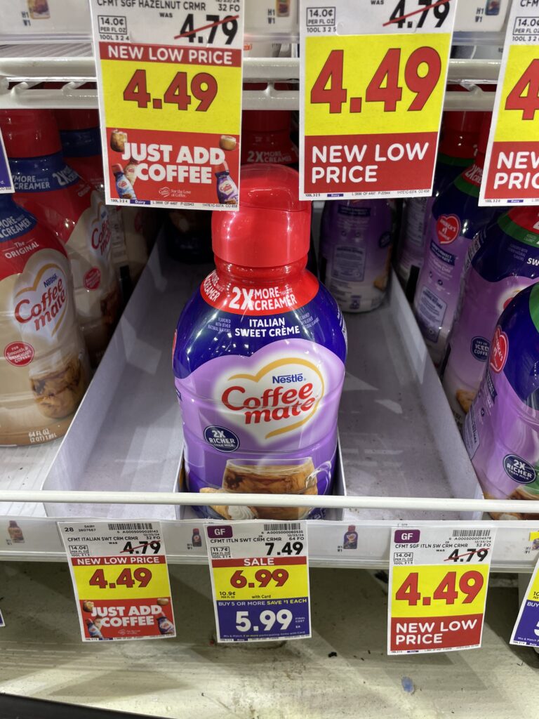 coffee mate creamer kroger shelf image