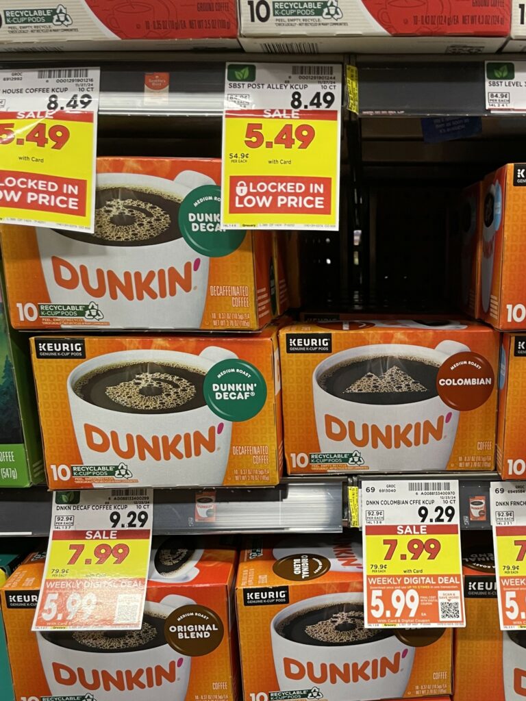 dunkin coffee kroger shelf image