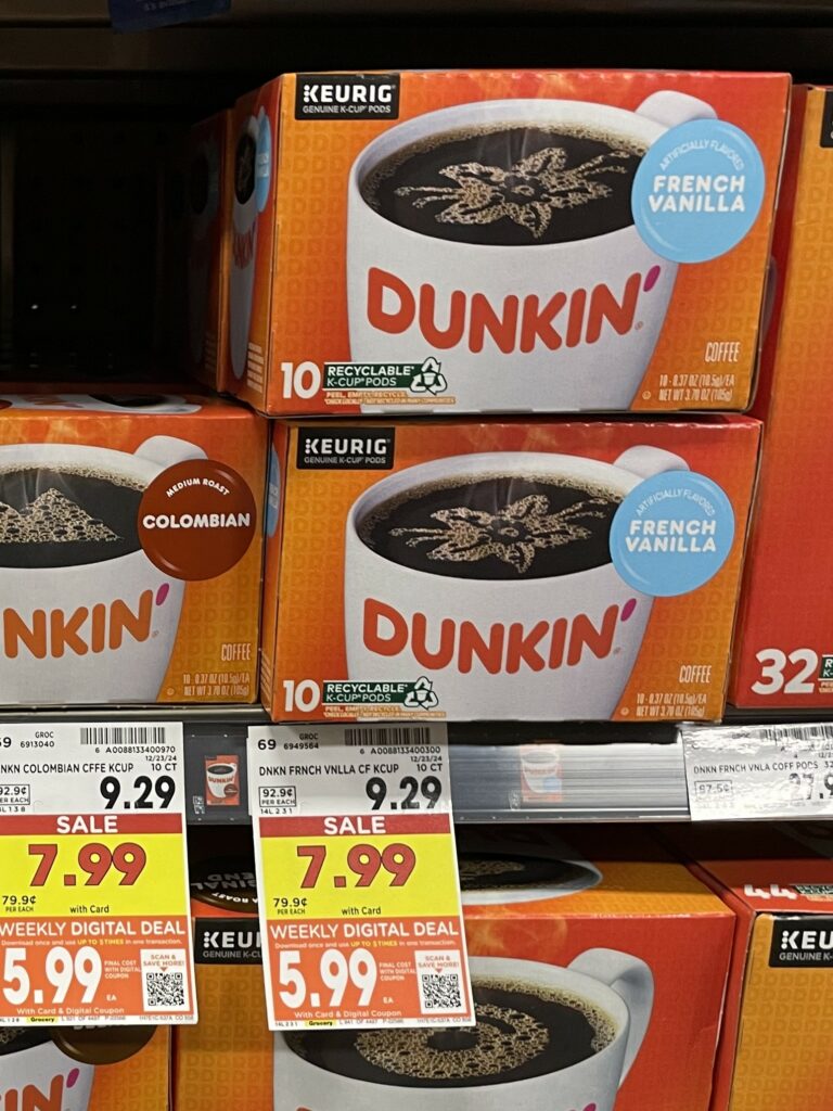 dunkin coffee kroger shelf image