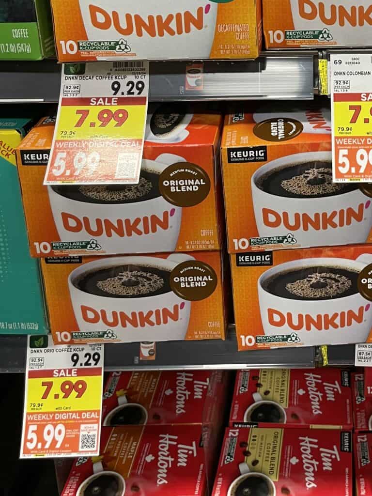 dunkin coffee kroger shelf image