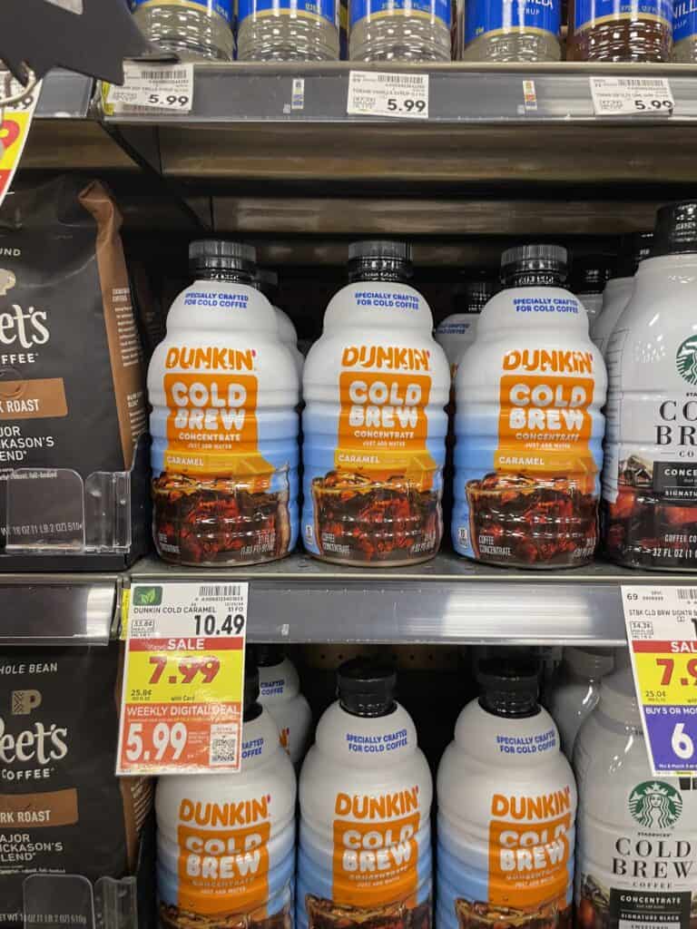 dunkin coffee kroger shelf image