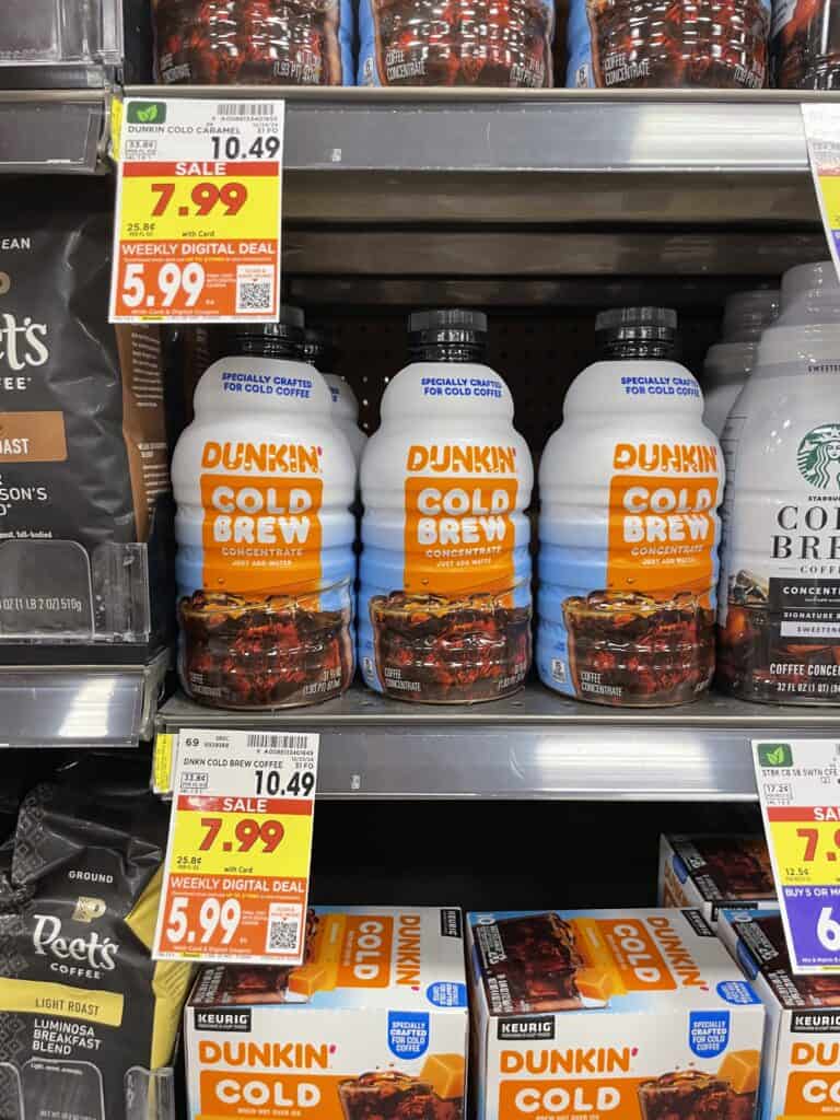 dunkin coffee kroger shelf image