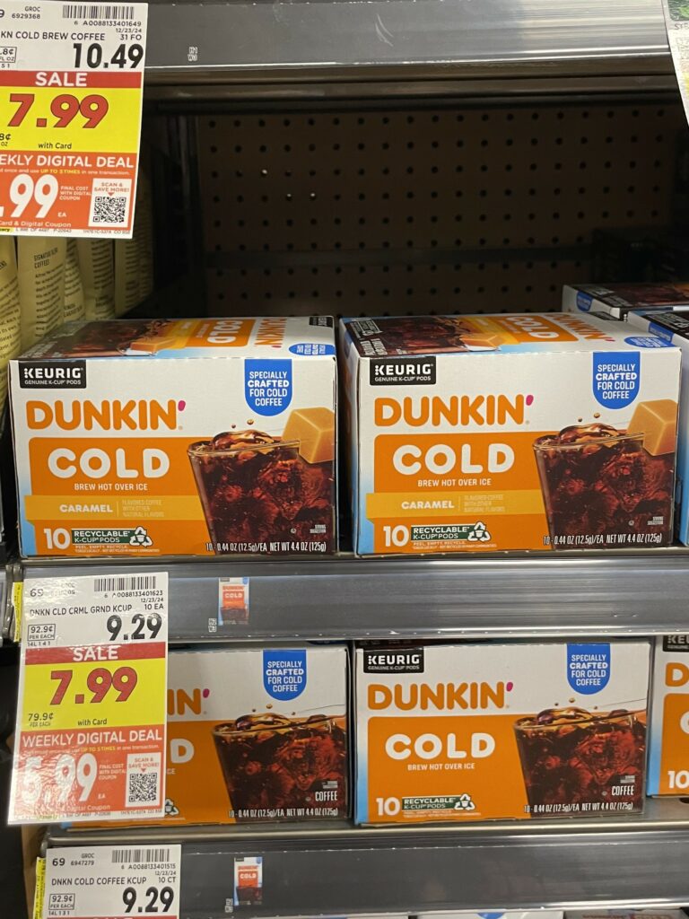 dunkin coffee kroger shelf image