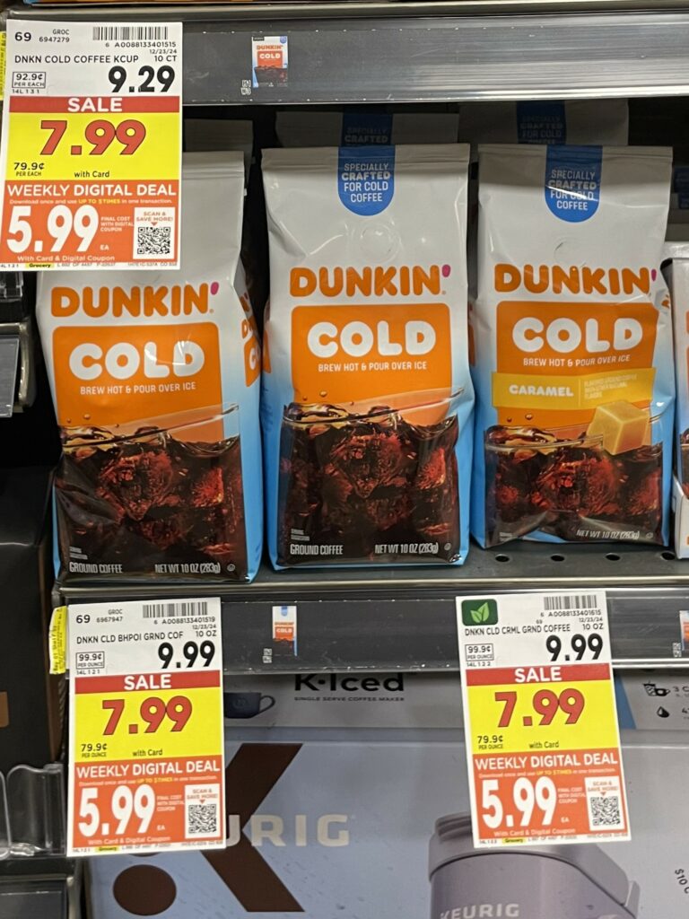 dunkin coffee kroger shelf image