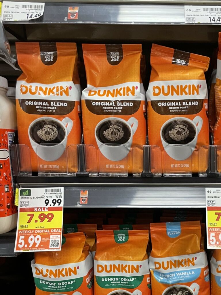 dunkin coffee kroger shelf image