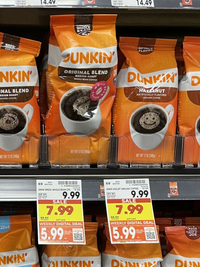 dunkin coffee kroger shelf image