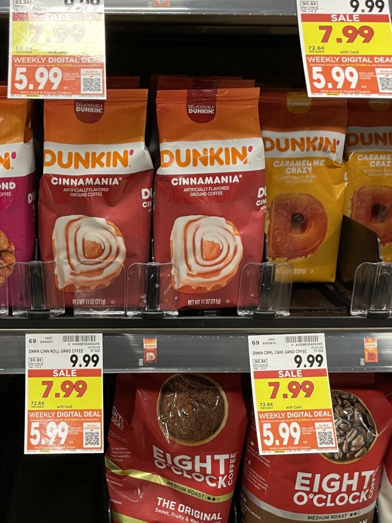 dunkin coffee kroger shelf image