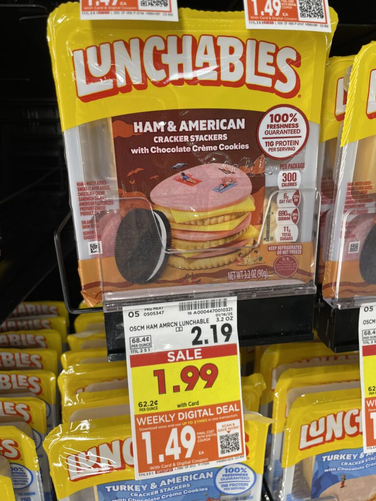 lunchables kroger shelf image