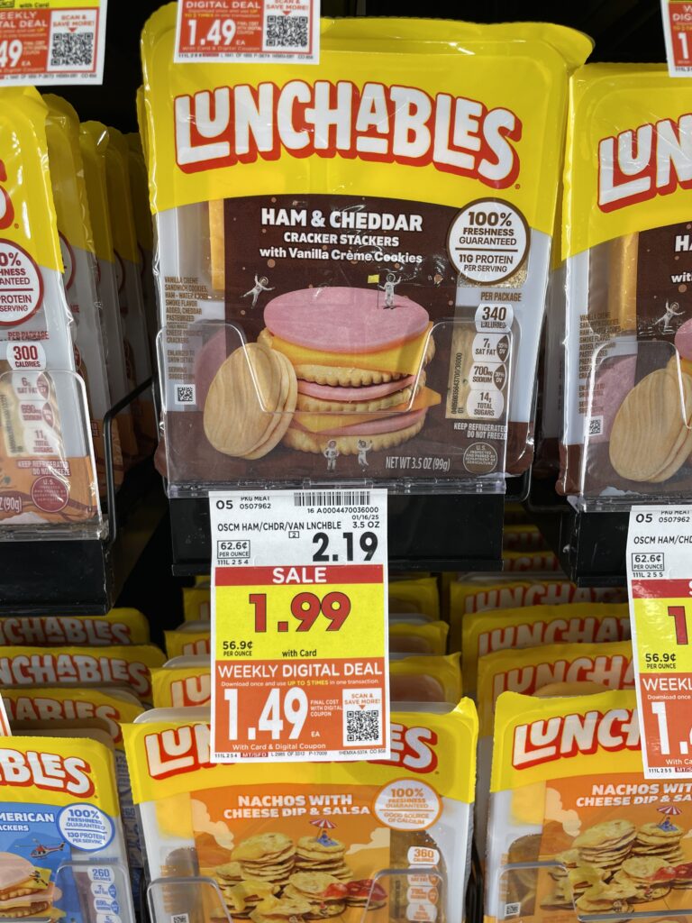 lunchables kroger shelf image