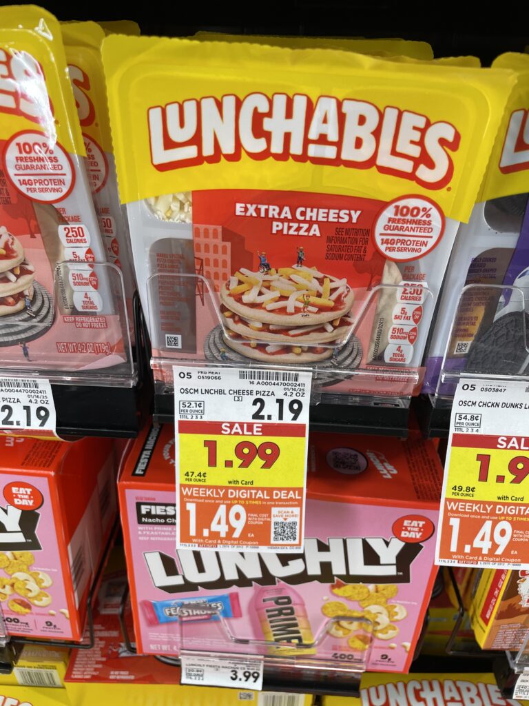 lunchables kroger shelf image