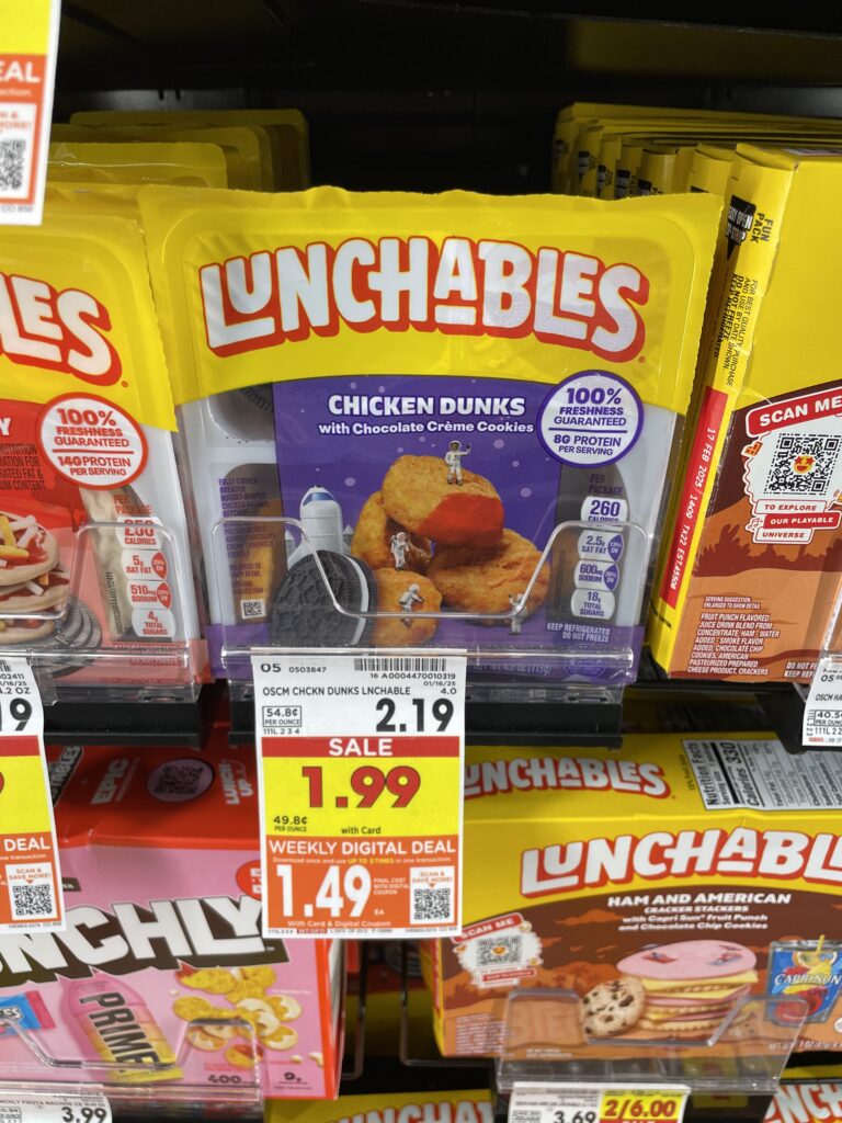 lunchables kroger shelf image