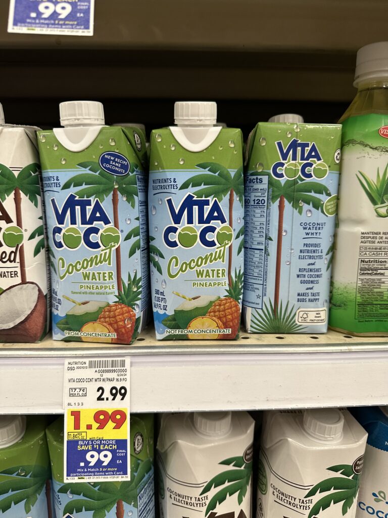 Vita Coco Coconut Water Kroger Shelf Image 