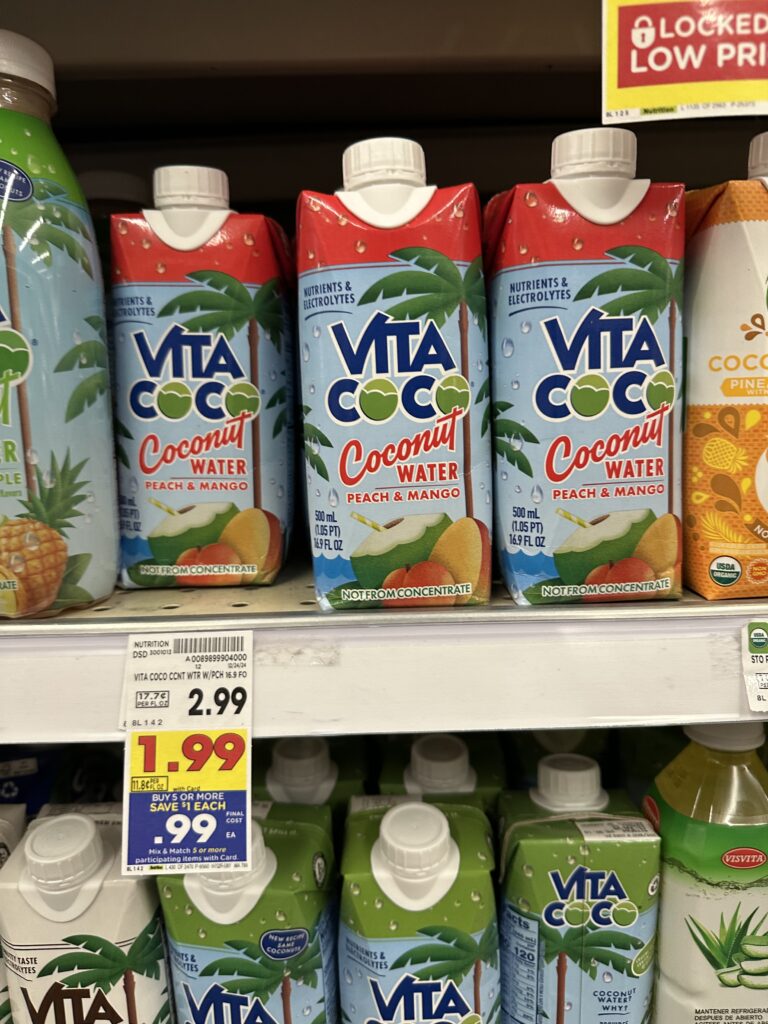 Vita Coco Coconut Water Kroger Shelf Image 