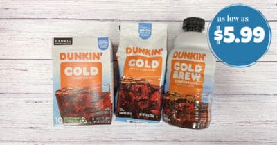 dunkin cold coffee kroger krazy