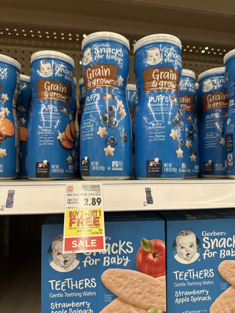 gerber snacks kroger shelf image (4)