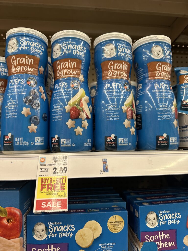 gerber snacks kroger shelf image (4)