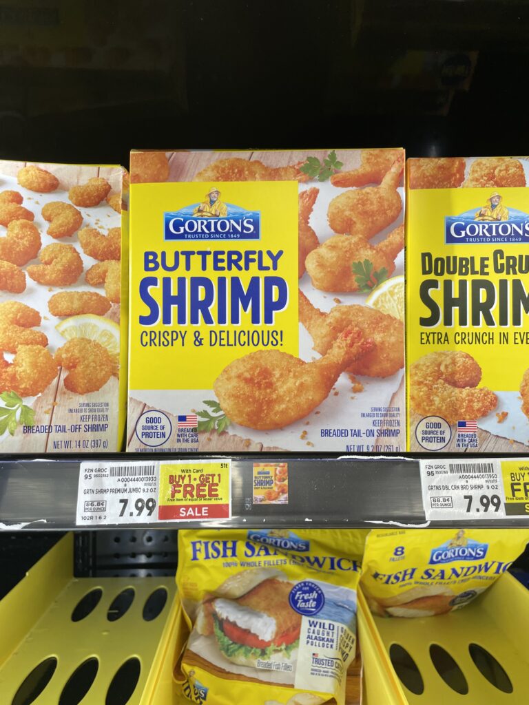 gorton's shrimp kroger shelf image (2)