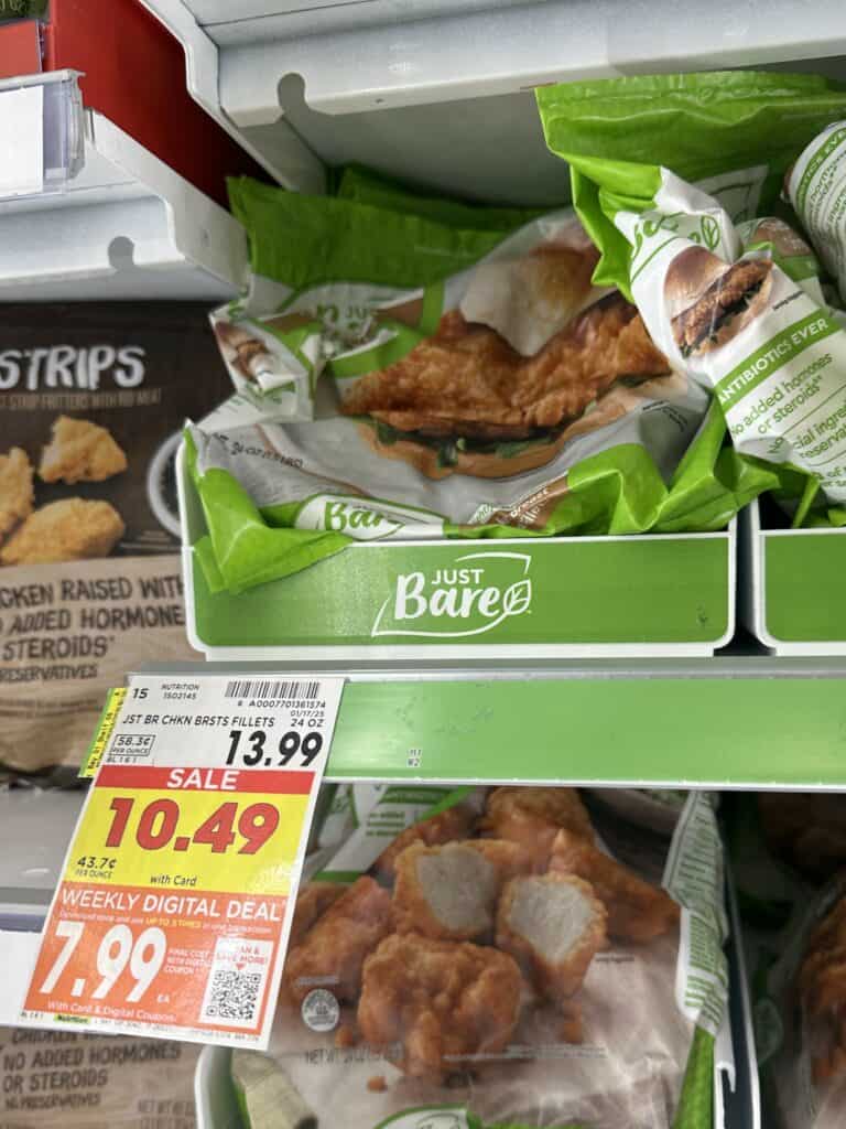 just bare frozen chicken kroger shelf image (1)