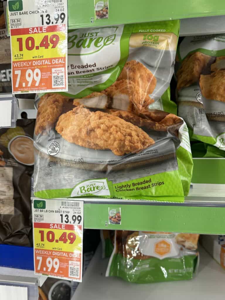 just bare frozen chicken kroger shelf image (1)