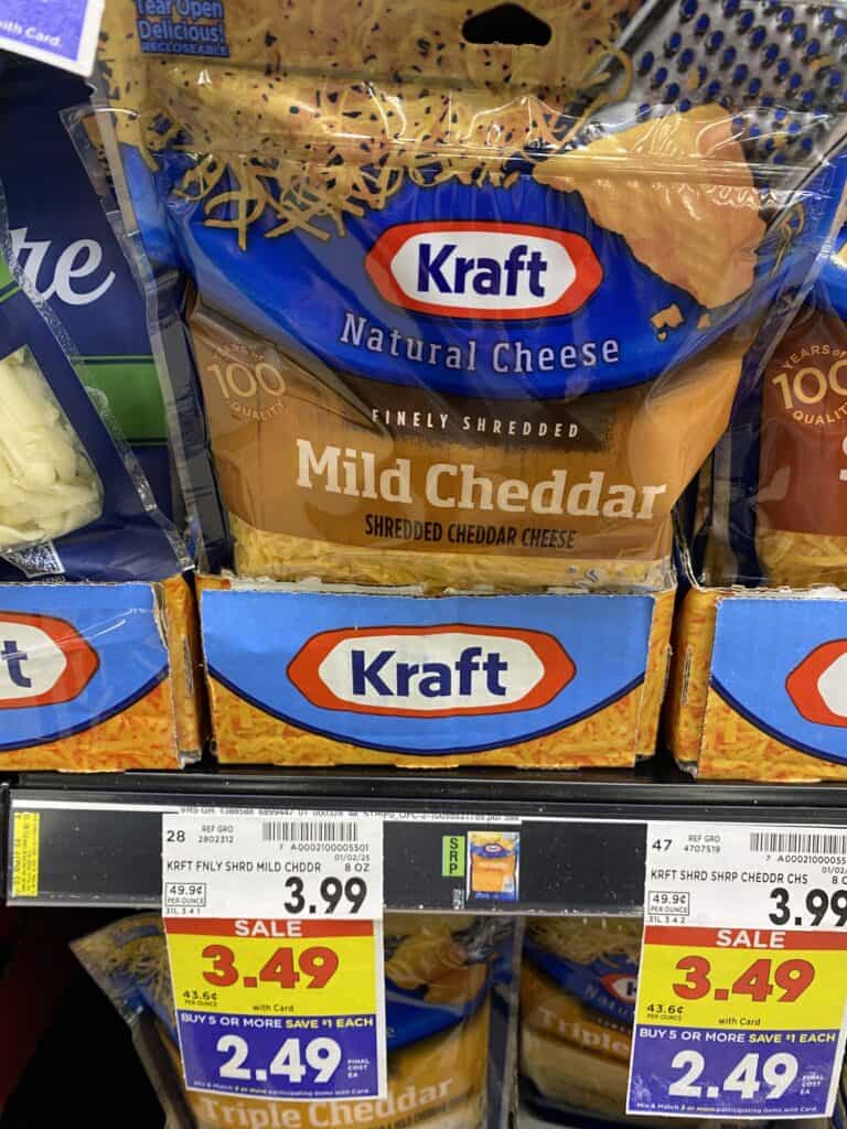 kraft shredded cheese kroger shelf image (1)