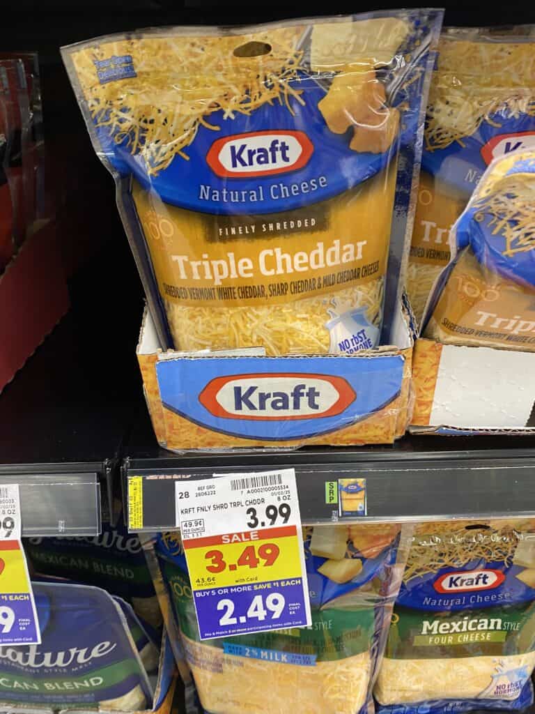 kraft shredded cheese kroger shelf image (1)