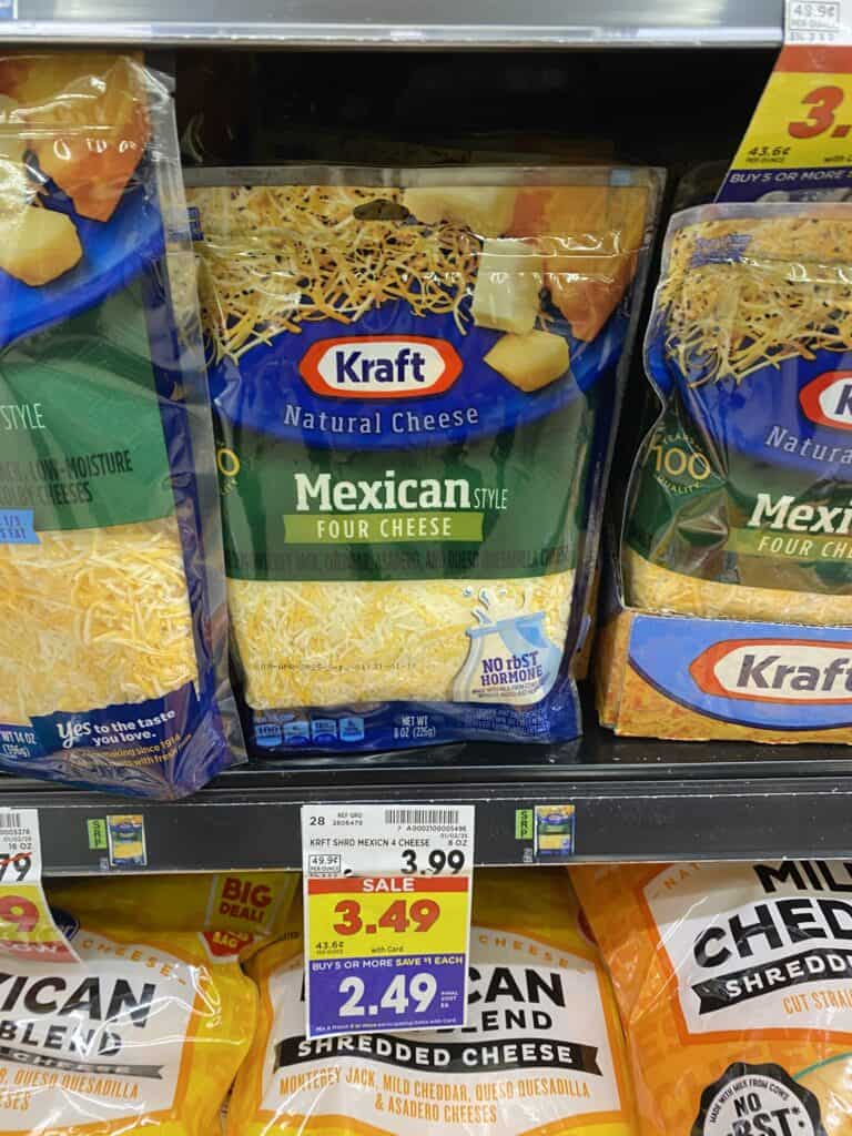 kraft shredded cheese kroger shelf image (1)