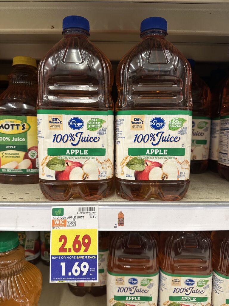 kroger apple juice shelf image (1)