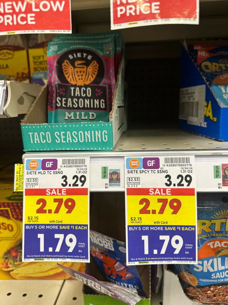 siete seasoning kroger shelf image