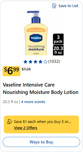 vaseline lotion kroger price image 2